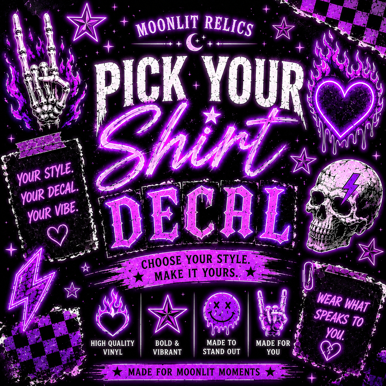 Choose your Shirt Decal