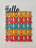 Hello Summer shirt Decal