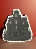 Haunted Manor Gothic House Sticker