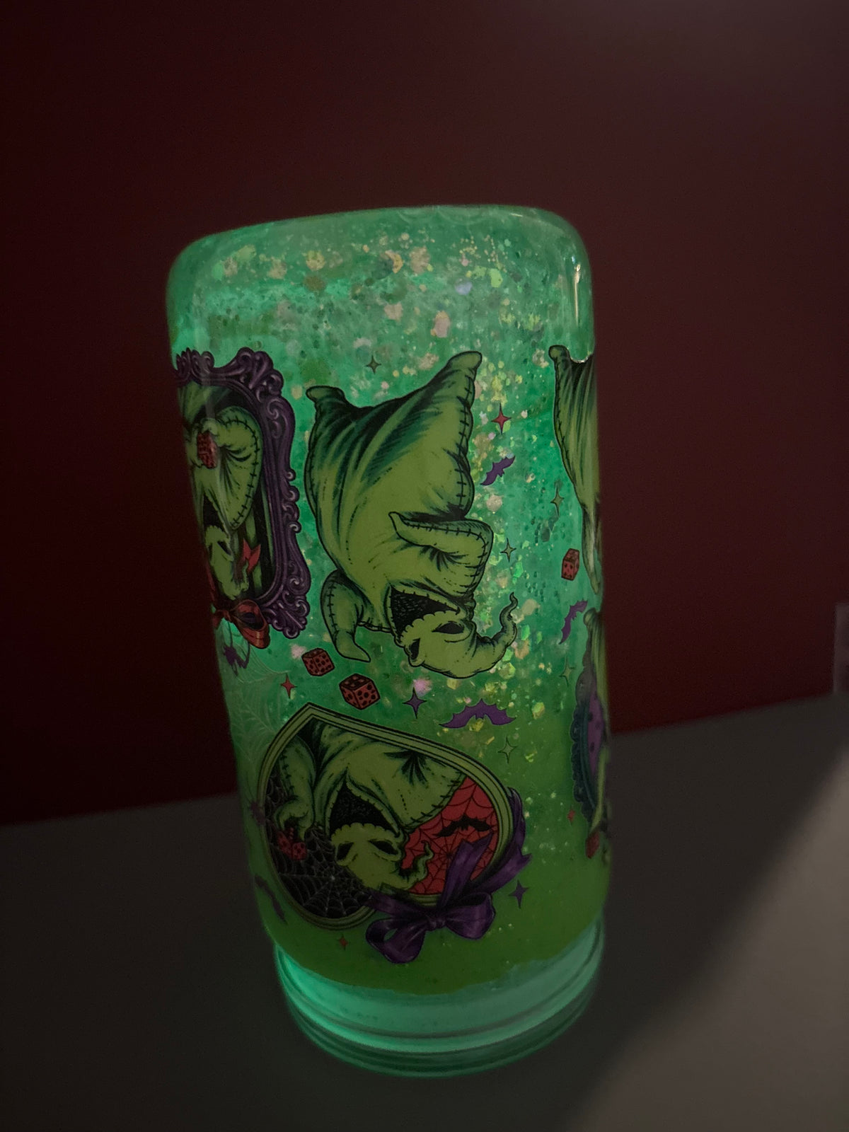 Oogie Boogie Glitter Lava Cup | Lid & Straw Included 16 oz