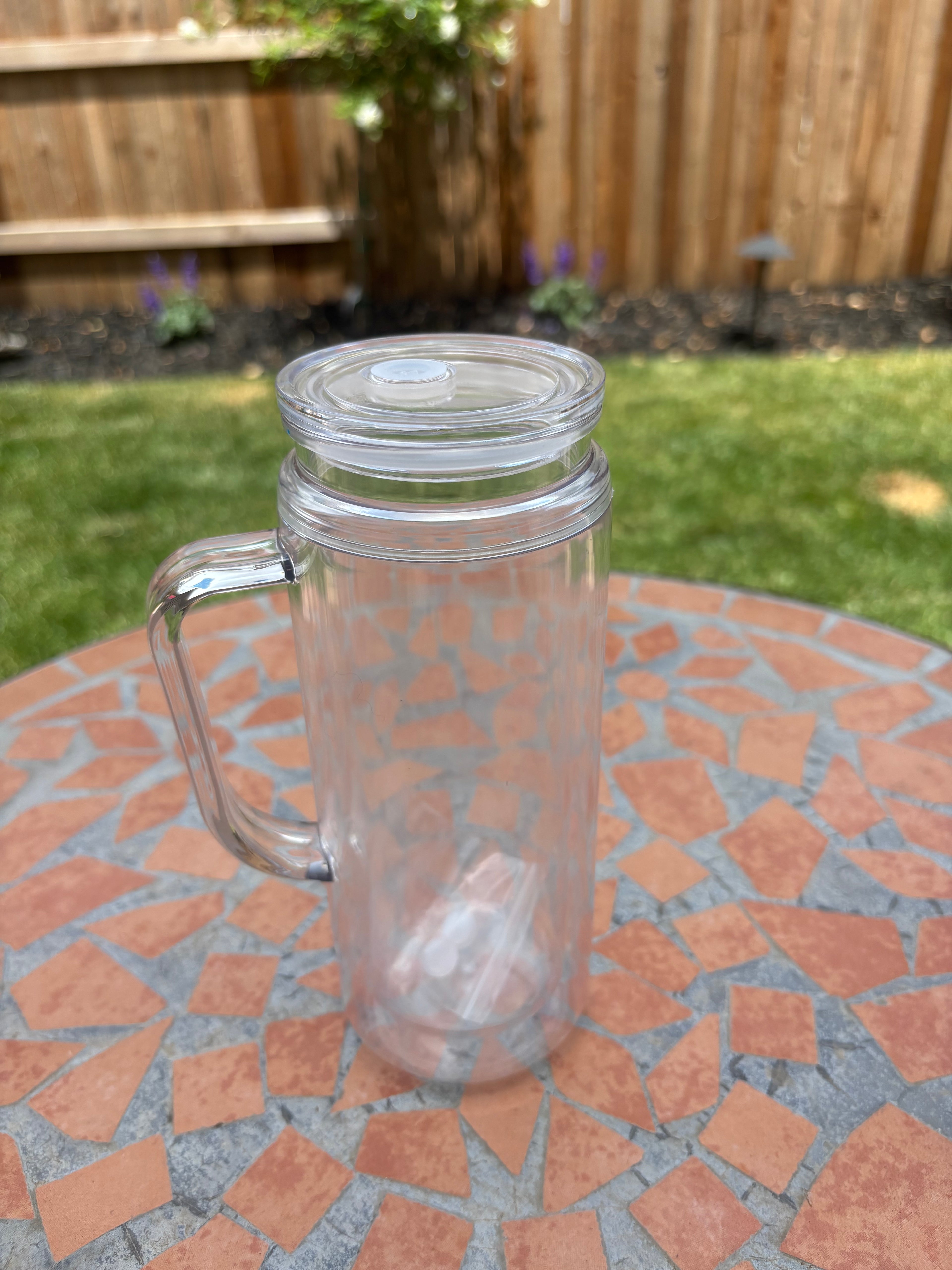 20 oz Acrylic Snowglobe Cup